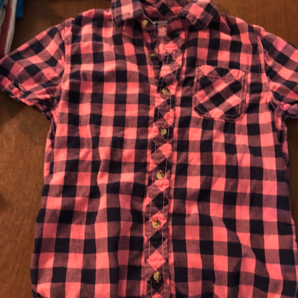 5 - Boys 10/12 short sleeve button dress shirts